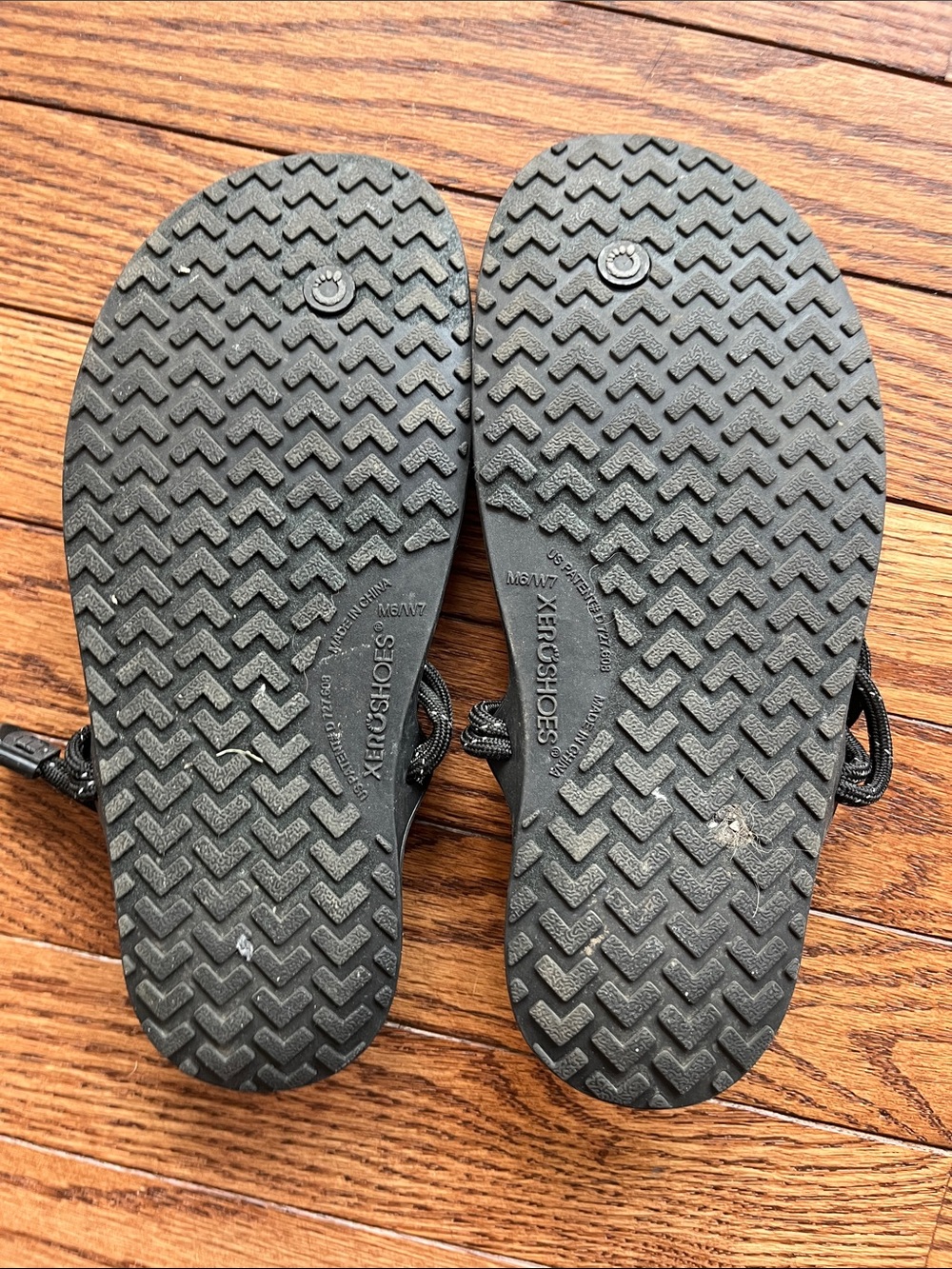 FREE PEOPLE Zero Shoes GENESIS packable sport Black Rope T-Strap Sandals 7 - Picture 5 of 8